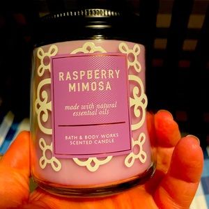 RASPBERRY MIMOSA SINGLE WICK CANDLE 🕯 BATH & BODY WORKS